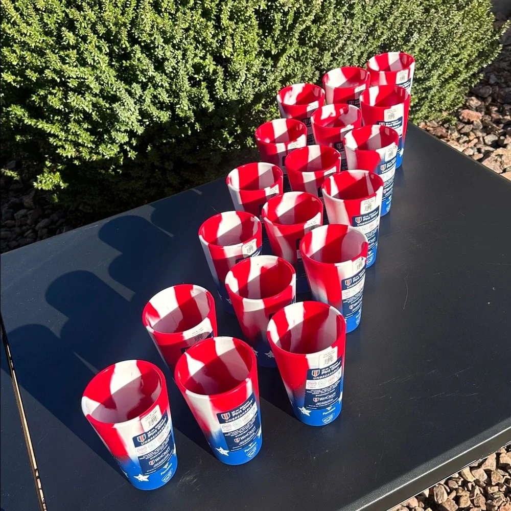 Wincraft Fanatics Silipint 16oz silicone pint glass set of 18 counts-brand new